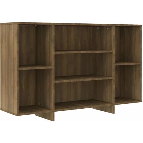 SUPERMARKET Buffet Chêne Marron 120x30x75 Cm Aggloméré 2 SUPERMARKET Buffet Chêne Marron 120x30x75 Cm Aggloméré – Image 2