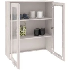 SUPERMARKET Dessus De Buffet Blanc 85x35x100 Cm Bois Massif De Pin SUHB-340505 -Buffet et enfilade Soldes 63651510 4