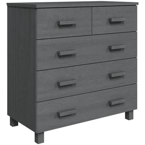 SUPERMARKET Buffet Gris Foncé 79x40x80 Cm Bois Massif De Pin SUHB-340422 2 SUPERMARKET Buffet Gris Foncé 79x40x80 Cm Bois Massif De Pin SUHB-340422 – Image 2