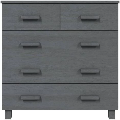 SUPERMARKET Buffet Gris Foncé 79x40x80 Cm Bois Massif De Pin SUHB-340422 3 SUPERMARKET Buffet Gris Foncé 79x40x80 Cm Bois Massif De Pin SUHB-340422 – Image 3