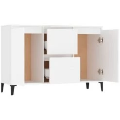 SUPERMARKET Buffet Blanc 104x35x70 Cm Aggloméré -Buffet et enfilade Soldes 63652163 4
