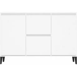 SUPERMARKET Buffet Blanc 104x35x70 Cm Aggloméré -Buffet et enfilade Soldes 63652163 5