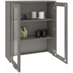 SUPERMARKET Dessus De Buffet Gris Clair 85x35x100 Cm Bois Massif De Pin SUHB-340507 -Buffet et enfilade Soldes 63652680 4