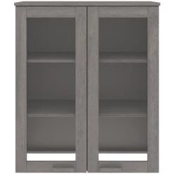 SUPERMARKET Dessus De Buffet Gris Clair 85x35x100 Cm Bois Massif De Pin SUHB-340507 -Buffet et enfilade Soldes 63652680 5