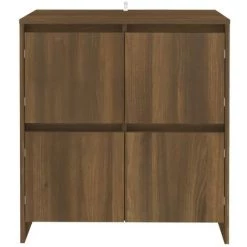 SUPERMARKET Buffets 2 Pcs Chêne Marron 70x41x75 Cm Aggloméré -Buffet et enfilade Soldes 63652686 3