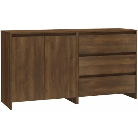 SUPERMARKET Buffets 2 Pcs Chêne Marron Bois D'ingénierie SUHB-3098064 2 SUPERMARKET Buffets 2 Pcs Chêne Marron Bois D'ingénierie SUHB-3098064 – Image 2