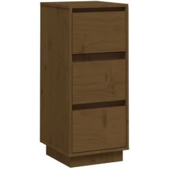 SUPERMARKET Buffet Marron Miel 32x34x75 Cm Bois Massif De Pin -Buffet et enfilade Soldes 63655643 2