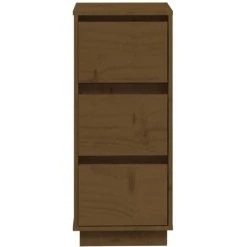 SUPERMARKET Buffet Marron Miel 32x34x75 Cm Bois Massif De Pin -Buffet et enfilade Soldes 63655643 5