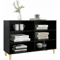 SUPERMARKET Buffet Noir 103,5x35x70 Cm Aggloméré -Buffet et enfilade Soldes 63655875 3