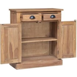 SUPERMARKET Armoire Latérale 65 X 30 X 75 Cm Teck Solide -Buffet et enfilade Soldes 63656612 3