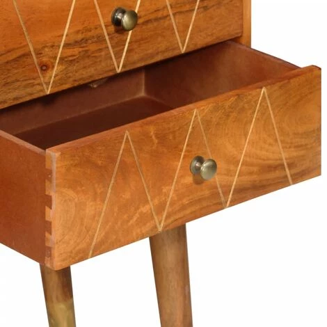 SUPERMARKET Buffet 85x40x70 Cm Bois De Manguier Solide 5 SUPERMARKET Buffet 85x40x70 Cm Bois De Manguier Solide – Image 5