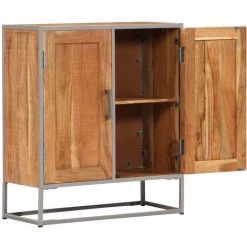 SUPERMARKET Buffet 65 X 30 X 75 Cm Bois D'acacia Massif -Buffet et enfilade Soldes 63657174 5