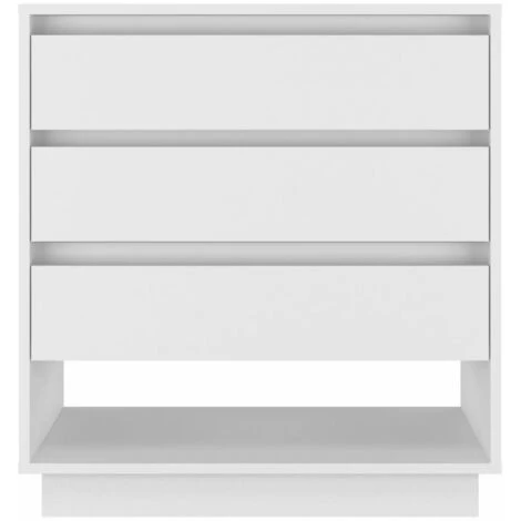SUPERMARKET Buffet Blanc Brillant 70x41x75 Cm Aggloméré SUHB-809554 5 SUPERMARKET Buffet Blanc Brillant 70x41x75 Cm Aggloméré SUHB-809554 – Image 5