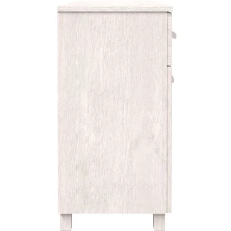 SUPERMARKET Buffet Blanc 113x40x80 Cm Bois Massif De Pin SUHB-340441 5 SUPERMARKET Buffet Blanc 113x40x80 Cm Bois Massif De Pin SUHB-340441 – Image 5