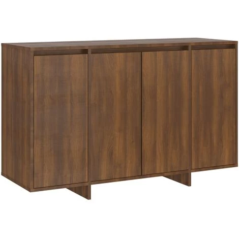 SUPERMARKET Buffet Chêne Marron 120x41x75 Cm Aggloméré 2 SUPERMARKET Buffet Chêne Marron 120x41x75 Cm Aggloméré – Image 2