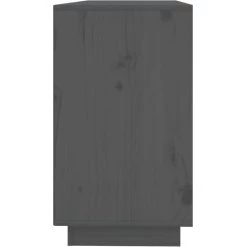 SUPERMARKET Buffet Gris 111x34x60 Cm Bois Massif De Pin -Buffet et enfilade Soldes 63657742 4