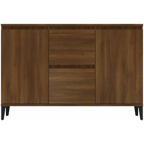 SUPERMARKET Buffet Chêne Marron 104x35x70 Cm Bois D'ingénierie 3 SUPERMARKET Buffet Chêne Marron 104x35x70 Cm Bois D'ingénierie – Image 3