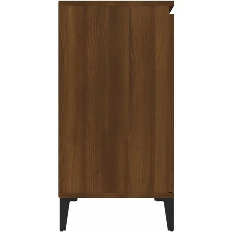 SUPERMARKET Buffet Chêne Marron 104x35x70 Cm Bois D'ingénierie 4 SUPERMARKET Buffet Chêne Marron 104x35x70 Cm Bois D'ingénierie – Image 4