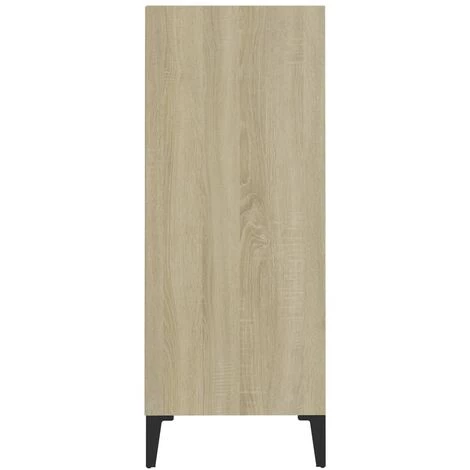 SUPERMARKET Buffet Blanc Et Chêne Sonoma 57x35x90 Cm Aggloméré SUHB-806135 5 SUPERMARKET Buffet Blanc Et Chêne Sonoma 57x35x90 Cm Aggloméré SUHB-806135 – Image 5