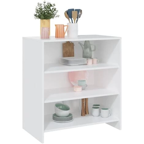 SUPERMARKET Buffet Blanc 70x40,5x75 Cm Aggloméré 4 SUPERMARKET Buffet Blanc 70x40,5x75 Cm Aggloméré – Image 4