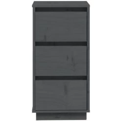 SUPERMARKET Buffet Gris 32x34x75 Cm Bois Massif De Pin 9 SUPERMARKET Buffet Gris 32x34x75 Cm Bois Massif De Pin -Buffet et enfilade Soldes 63661462 5