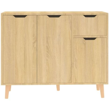 SUPERMARKET Buffet Chêne Sonoma 90x30x72 Cm Aggloméré 3 SUPERMARKET Buffet Chêne Sonoma 90x30x72 Cm Aggloméré – Image 3