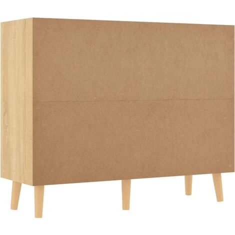 SUPERMARKET Buffet Chêne Sonoma 90x30x72 Cm Aggloméré 5 SUPERMARKET Buffet Chêne Sonoma 90x30x72 Cm Aggloméré – Image 5