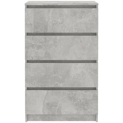 SUPERMARKET Buffet Gris Béton 60x35x98,5 Cm Bois D'ingénierie 4 SUPERMARKET Buffet Gris Béton 60x35x98,5 Cm Bois D'ingénierie – Image 4