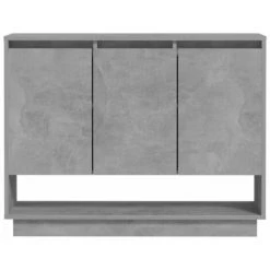 SUPERMARKET Buffet Gris Béton 97x31x75 Cm Aggloméré 9 SUPERMARKET Buffet Gris Béton 97x31x75 Cm Aggloméré -Buffet et enfilade Soldes 63662912 5