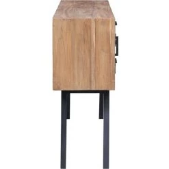 SUPERMARKET Armoire Latérale 140 X 30 X 75 Cm Teck Solide -Buffet et enfilade Soldes 63663190 5