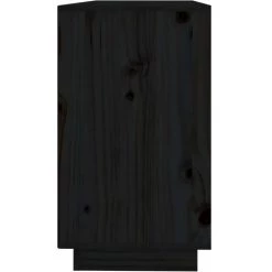 SUPERMARKET Buffet Noir 111x34x60 Cm Bois Massif De Pin -Buffet et enfilade Soldes 63663399 4