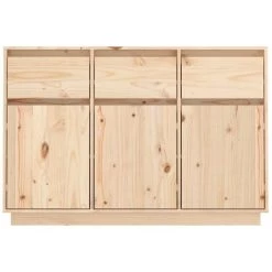 SUPERMARKET Buffet 110x34x75 Cm Bois Massif De Pin -Buffet et enfilade Soldes 63663526 3