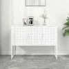 SUPERMARKET Buffet Blanc 105x35x75 Cm Acier