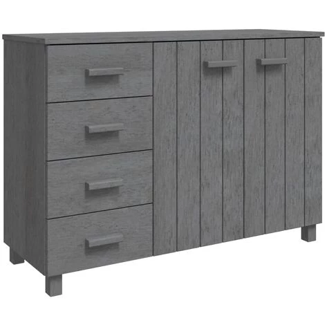SUPERMARKET Buffet Gris Foncé 113x40x80 Cm Bois Massif De Pin SUHB-340446 2 SUPERMARKET Buffet Gris Foncé 113x40x80 Cm Bois Massif De Pin SUHB-340446 – Image 2