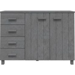 SUPERMARKET Buffet Gris Foncé 113x40x80 Cm Bois Massif De Pin SUHB-340446 8 SUPERMARKET Buffet Gris Foncé 113x40x80 Cm Bois Massif De Pin SUHB-340446 -Buffet et enfilade Soldes 63663622 4