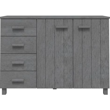 SUPERMARKET Buffet Gris Foncé 113x40x80 Cm Bois Massif De Pin SUHB-340446 4 SUPERMARKET Buffet Gris Foncé 113x40x80 Cm Bois Massif De Pin SUHB-340446 – Image 4