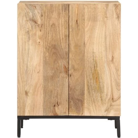 SUPERMARKET Buffet 60x35x77 Cm Bois De Manguier Massif 3 SUPERMARKET Buffet 60x35x77 Cm Bois De Manguier Massif – Image 3