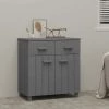 SUPERMARKET Buffet Gris Foncé 79x40x80 Cm Bois Massif De Pin SUHB-340438