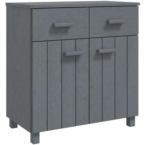 SUPERMARKET Buffet Gris Foncé 79x40x80 Cm Bois Massif De Pin SUHB-340438 2 SUPERMARKET Buffet Gris Foncé 79x40x80 Cm Bois Massif De Pin SUHB-340438 – Image 2
