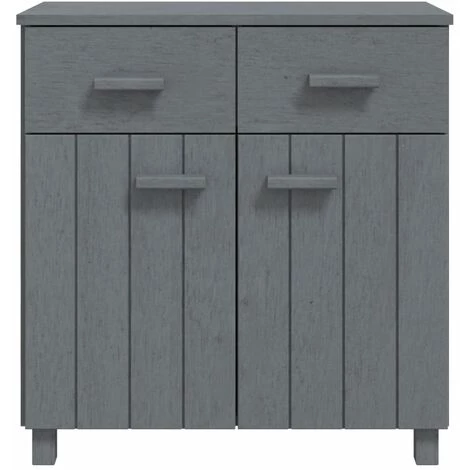 SUPERMARKET Buffet Gris Foncé 79x40x80 Cm Bois Massif De Pin SUHB-340438 3 SUPERMARKET Buffet Gris Foncé 79x40x80 Cm Bois Massif De Pin SUHB-340438 – Image 3