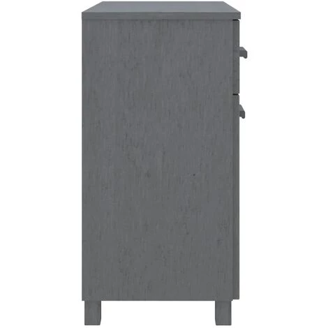 SUPERMARKET Buffet Gris Foncé 79x40x80 Cm Bois Massif De Pin SUHB-340438 4 SUPERMARKET Buffet Gris Foncé 79x40x80 Cm Bois Massif De Pin SUHB-340438 – Image 4