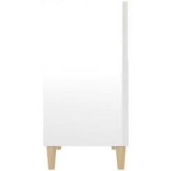 SUPERMARKET Buffet Blanc Brillant 57x35x70 Cm Aggloméré SUHB-806055 -Buffet et enfilade Soldes 63665862 5