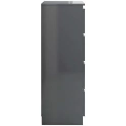 SUPERMARKET Buffet Gris Brillant 60x35x98,5 Cm Bois D'ingénierie -Buffet et enfilade Soldes 63667965 5