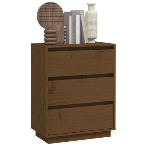 SUPERMARKET Buffet Marron Miel 60x34x75 Cm Bois Massif De Pin SUHB-813363 4 SUPERMARKET Buffet Marron Miel 60x34x75 Cm Bois Massif De Pin SUHB-813363 – Image 4