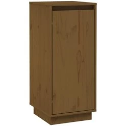 SUPERMARKET Buffets 2 Pcs Marron Miel 31,5x34x75 Cm Bois Massif De Pin SUHB-813357 -Buffet et enfilade Soldes 63668593 4