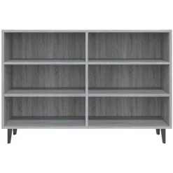 SUPERMARKET Buffet Sonoma Gris 103,5x35x70 Cm Aggloméré SUHB-813186 -Buffet et enfilade Soldes 63669026 4