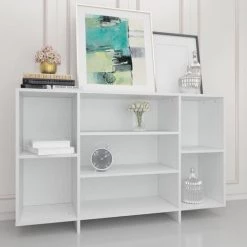 SUPERMARKET Buffet Blanc 120x30x75 Cm Aggloméré -Buffet et enfilade Soldes 63669441 4