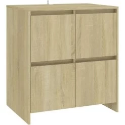 SUPERMARKET Buffets 2 Pcs Chêne Sonoma 70x41x75 Cm Aggloméré 8 SUPERMARKET Buffets 2 Pcs Chêne Sonoma 70x41x75 Cm Aggloméré -Buffet et enfilade Soldes 63670848 4