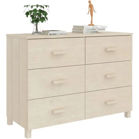 SUPERMARKET Buffet Marron Miel 113x40x80 Cm Bois Massif De Pin SUHB-340448 4 SUPERMARKET Buffet Marron Miel 113x40x80 Cm Bois Massif De Pin SUHB-340448 – Image 4