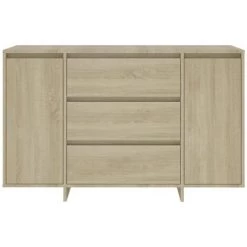 SUPERMARKET Buffet Avec 3 Tiroirs Chêne Sonoma 120x41x75 Cm Aggloméré 9 SUPERMARKET Buffet Avec 3 Tiroirs Chêne Sonoma 120x41x75 Cm Aggloméré -Buffet et enfilade Soldes 63671485 5